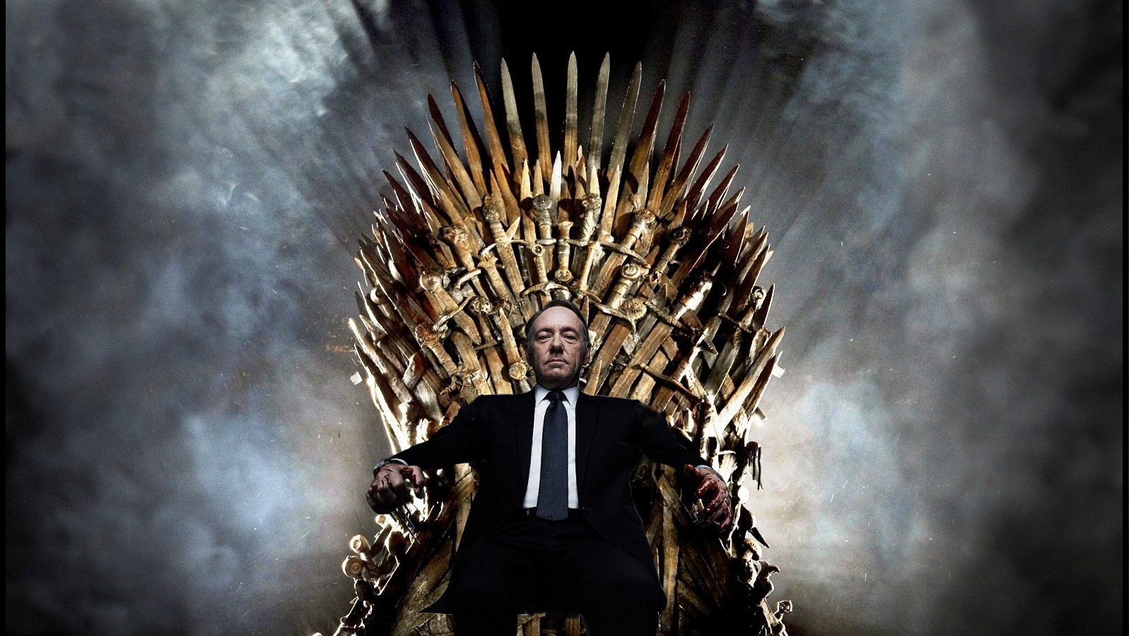 Game Of Thrones, Kevin Spacey, House Of Cards, Crossover, Iron Throne Wallpaper