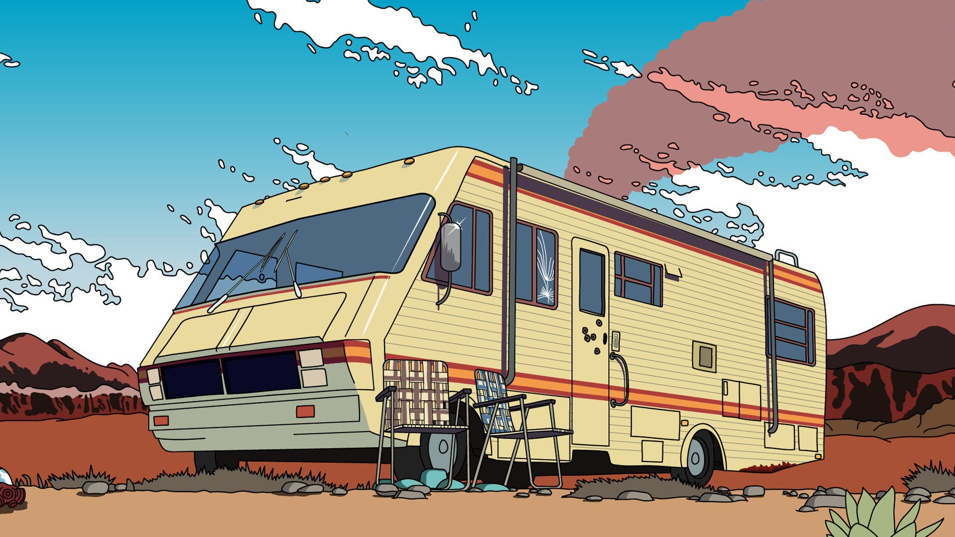 Breaking Bad, Walter White, Heisenberg, Meth, RV Wallpaper