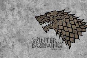 Game Of Thrones, House Stark, Sigils, Winter Is Coming