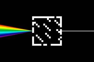 Minecraft, Minimalism, Black, Glass, Rainbows, Pink Floyd, Dark Side Of The Moon