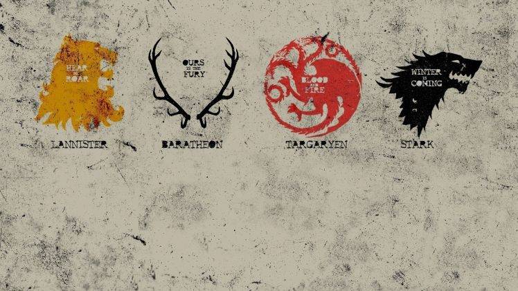 Game Of Thrones, House Stark, House Targaryen, House Lannister, House Baratheon, Sigils HD Wallpaper Desktop Background