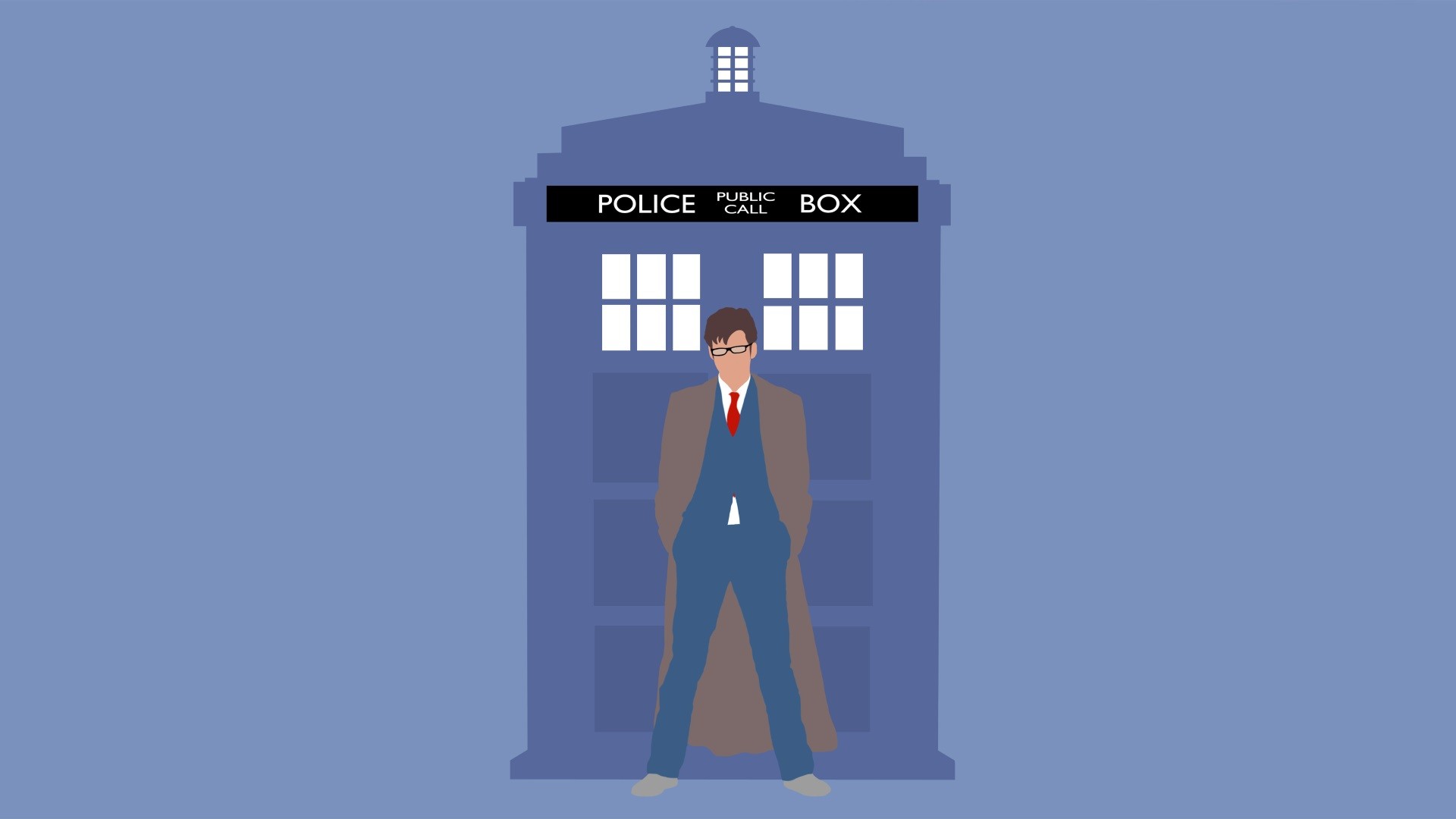 Doctor Who, The Doctor, TARDIS, Tenth Doctor Wallpaper