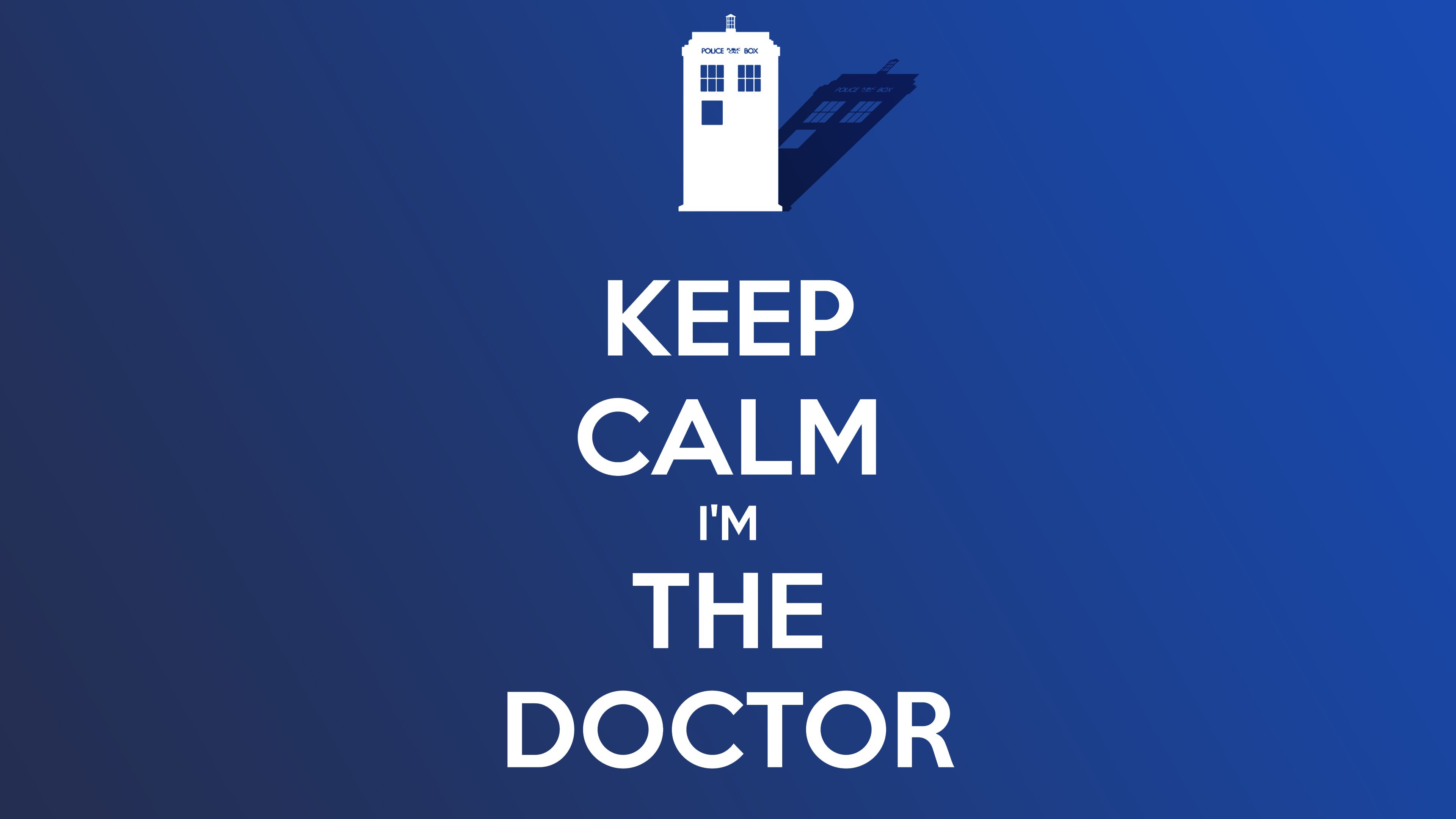 Doctor Who, The Doctor, TARDIS, Keep Calm And... Wallpaper