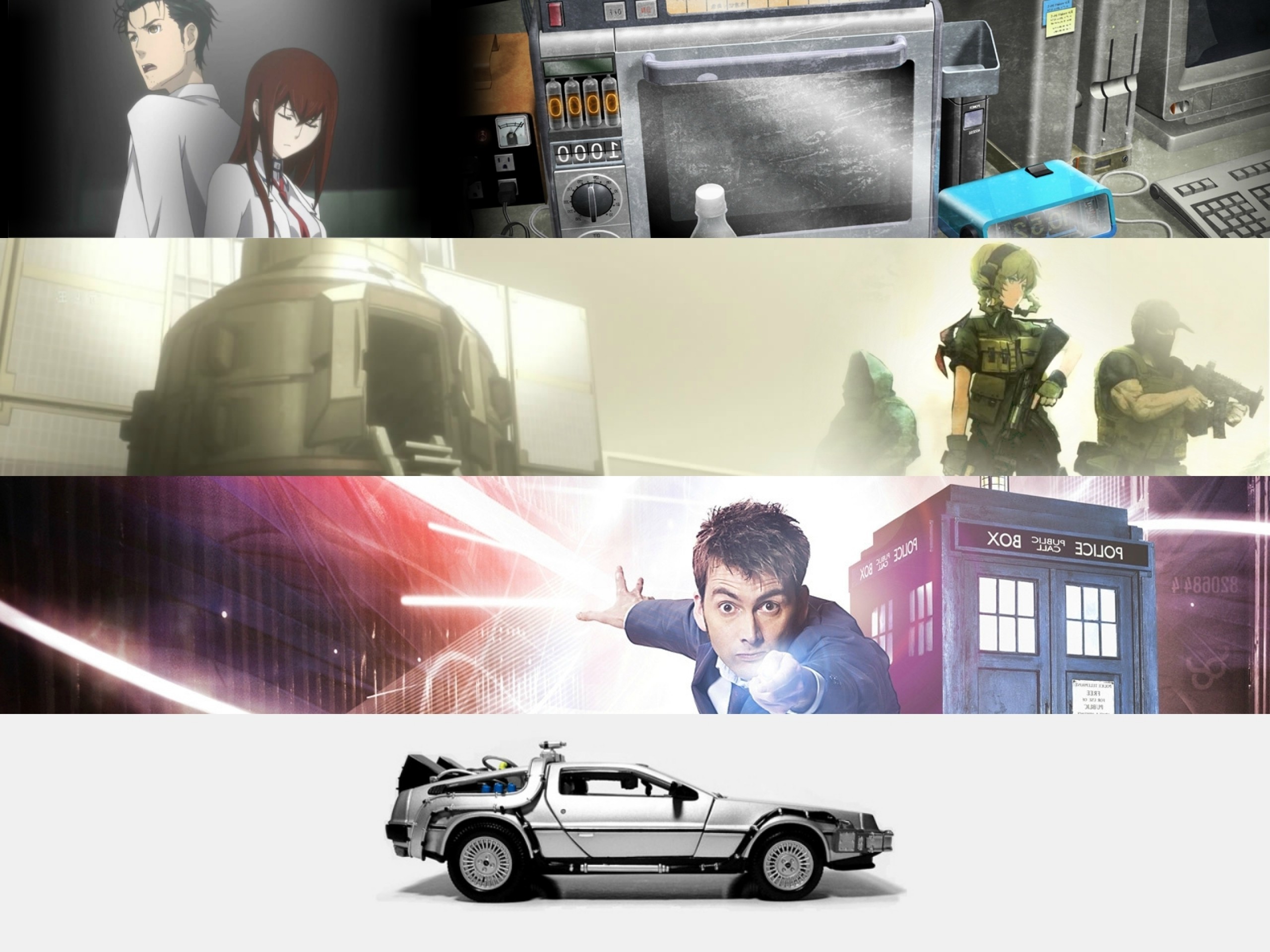 Steins;Gate, Doctor Who, Back To The Future, Time Travel Wallpaper