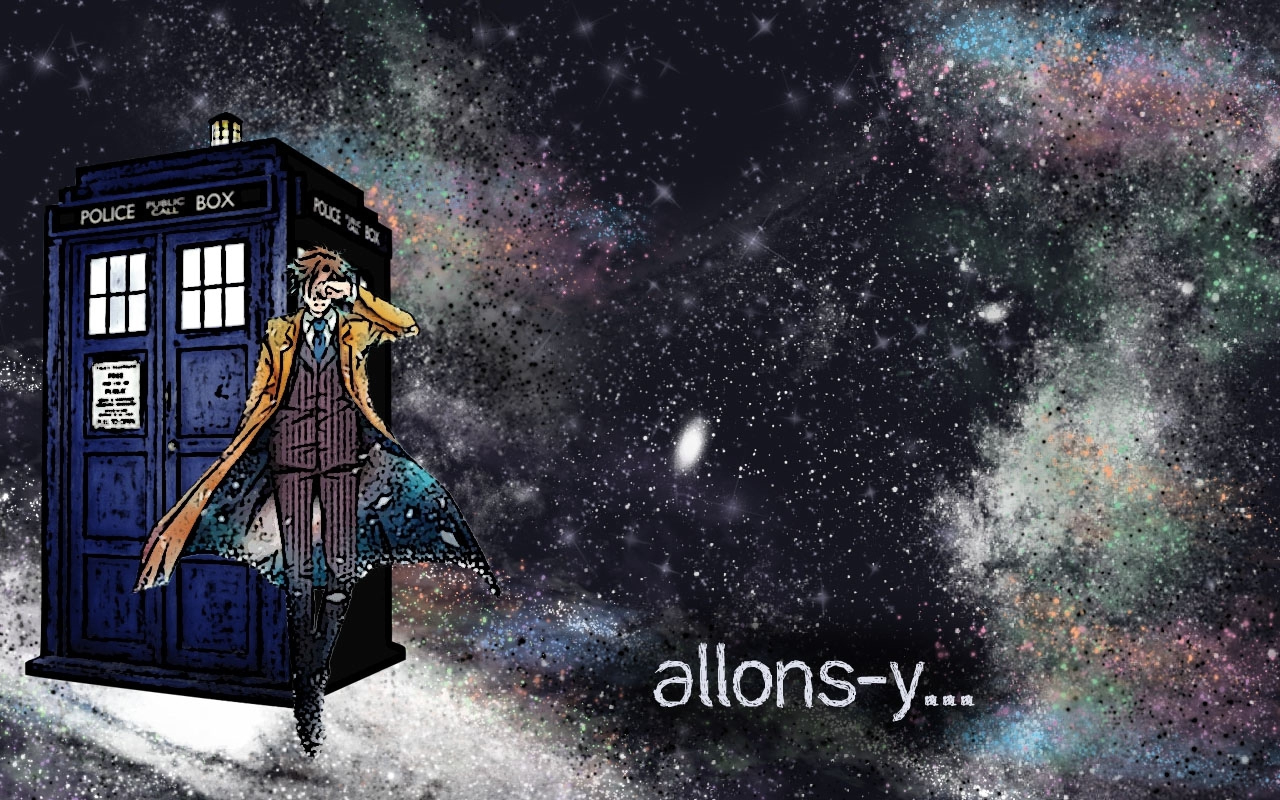Doctor Who, The Doctor, TARDIS, Tenth Doctor Wallpaper