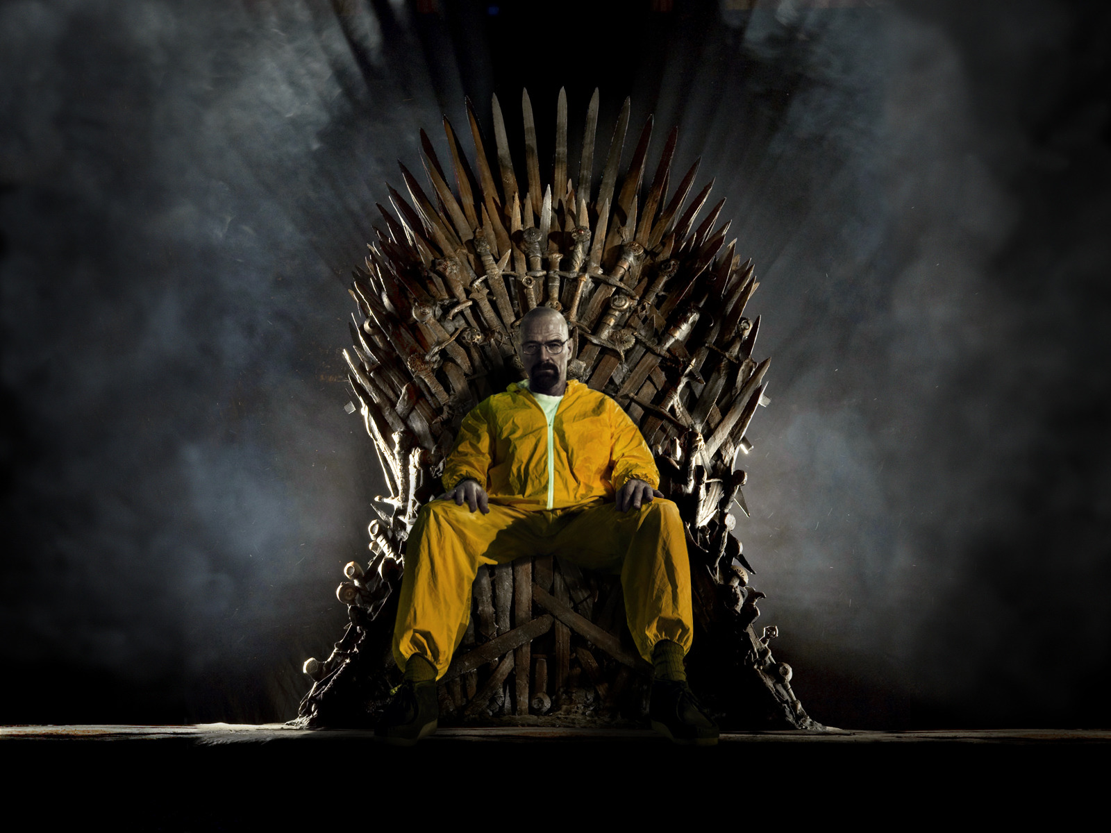Breaking Bad, Game Of Thrones, Iron Throne, Walter White, Crossover Wallpaper
