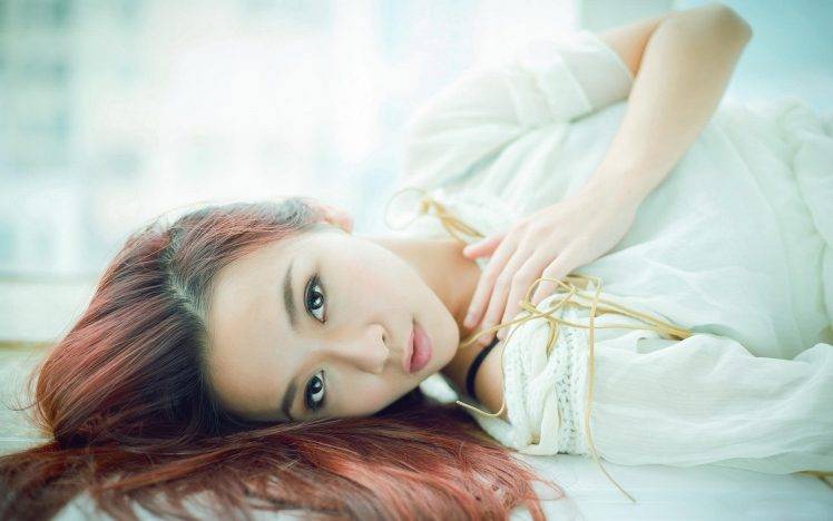 women, Asian, Dyed Hair HD Wallpaper Desktop Background