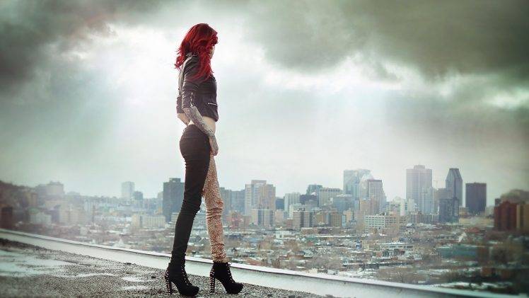 redhead, Women Outdoors HD Wallpaper Desktop Background