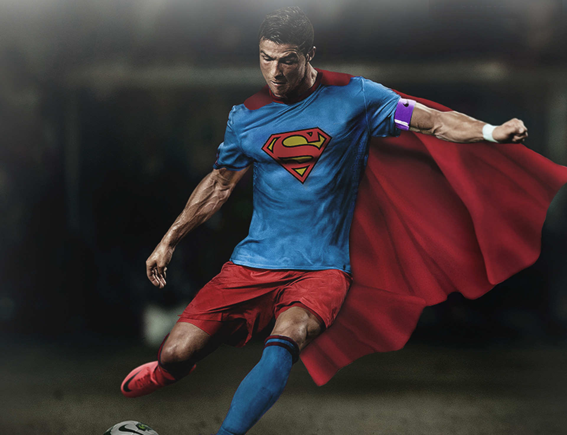 Cristiano Ronaldo, Superman, Soccer Wallpaper