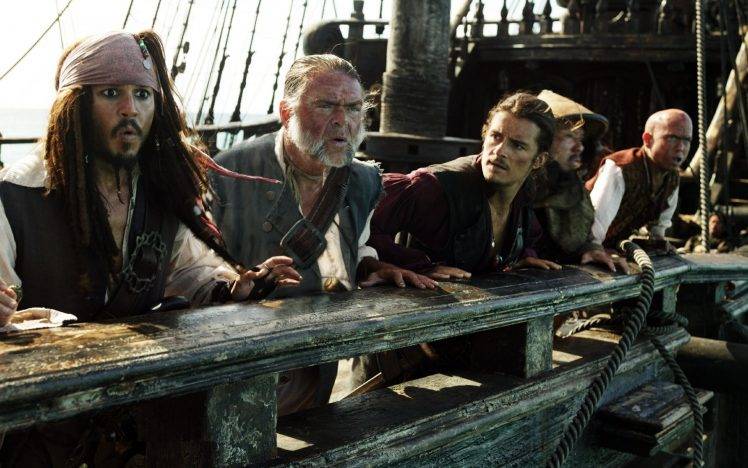 Pirates Of The Caribbean, Jack Sparrow, Orlando Bloom HD Wallpaper Desktop Background