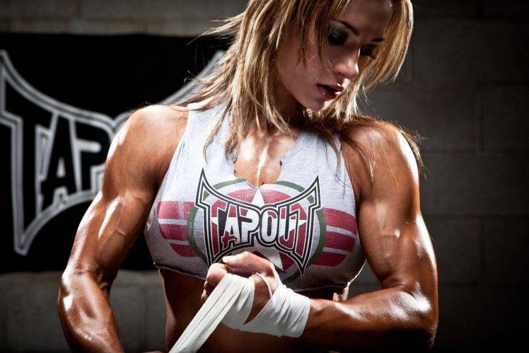 Pauline Nordin, Fitness Model, Barbell, Bodybuilding, Boxing HD Wallpaper Desktop Background