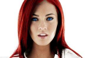 model, Megan Fox, Eyes, Redhead