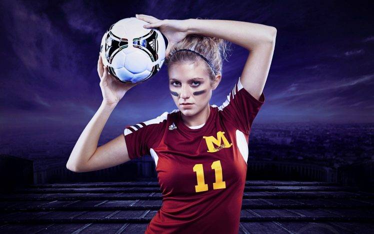 women, Model, Soccer HD Wallpaper Desktop Background
