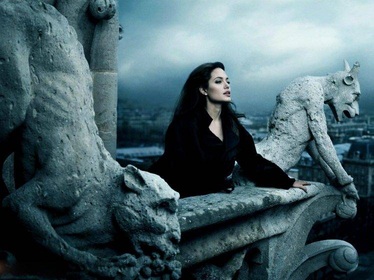Angelina Jolie, Celebrity, Castle HD Wallpaper Desktop Background