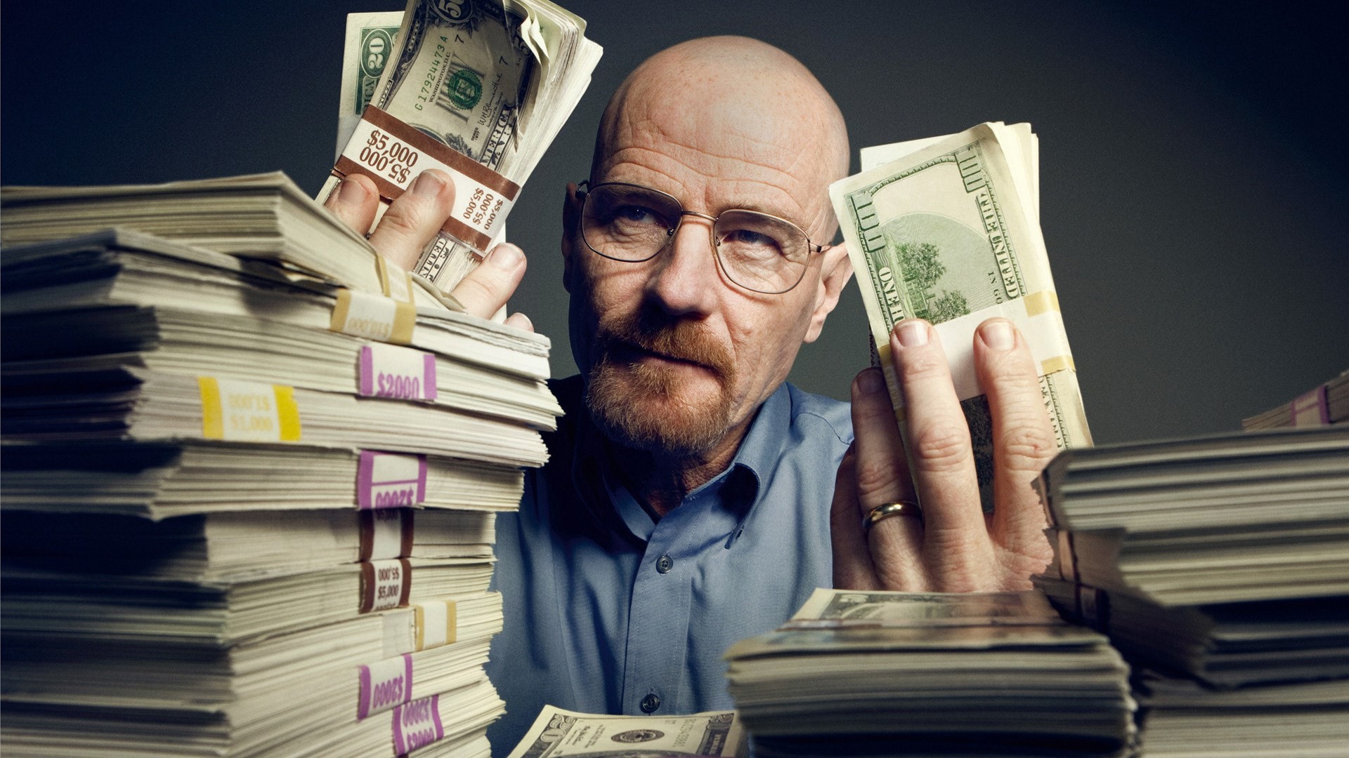 Breaking Bad, Walter White, Heisenberg, Bryan Cranston, Money, TV Wallpaper