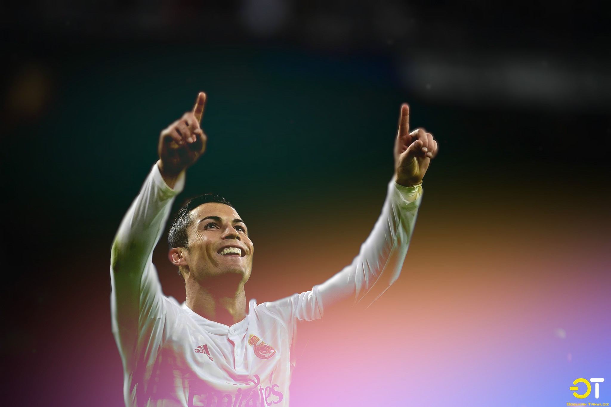 Cristiano Ronaldo, Real Madrid, Filter, Soccer Wallpaper