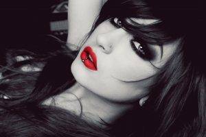 red Lipstick, Selective Coloring