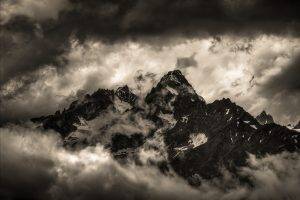 landscape, Nature, Clouds, Mist, Mount Everest