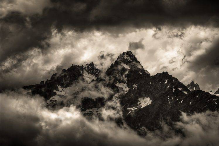 landscape, Nature, Clouds, Mist, Mount Everest HD Wallpaper Desktop Background