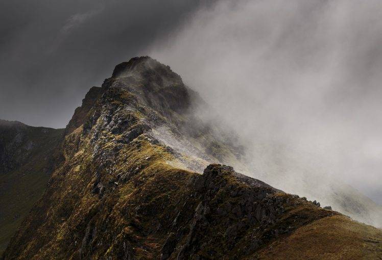 mountains, Clouds, Mist, Landscape, Nature HD Wallpaper Desktop Background