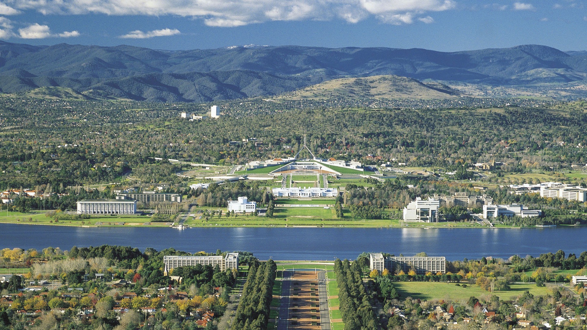cityscape, City, Landscape, Canberra Wallpaper