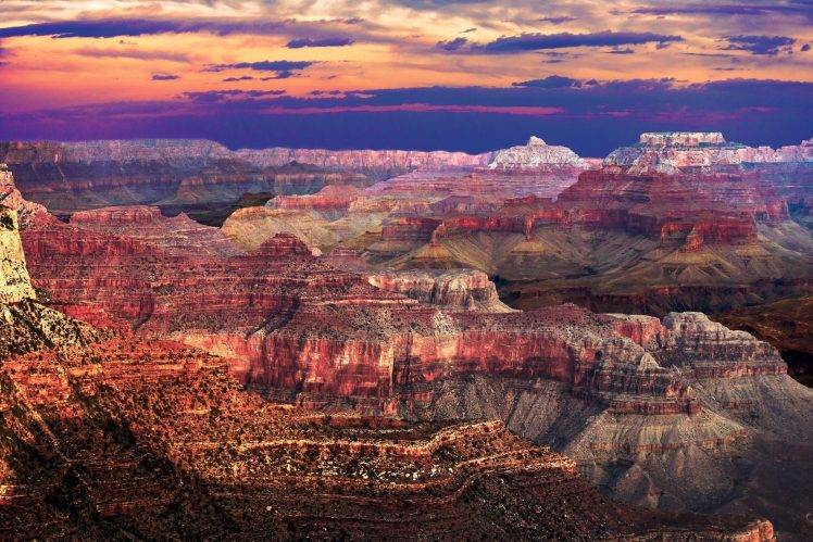 landscape, Nature, Photography, Grand Canyon, Clouds, Colorful, Sky HD Wallpaper Desktop Background
