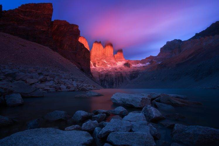 Mirador Las Torres, Chile, Patagonia, Landscape, Nature, Rock HD Wallpaper Desktop Background