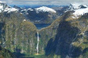 Sutherland Falls, New Zealand, Waterfall, Nature, Landscape, Wilderness, Mountains