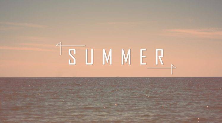 summer, Sea, Beach, Landscape, Typography HD Wallpaper Desktop Background