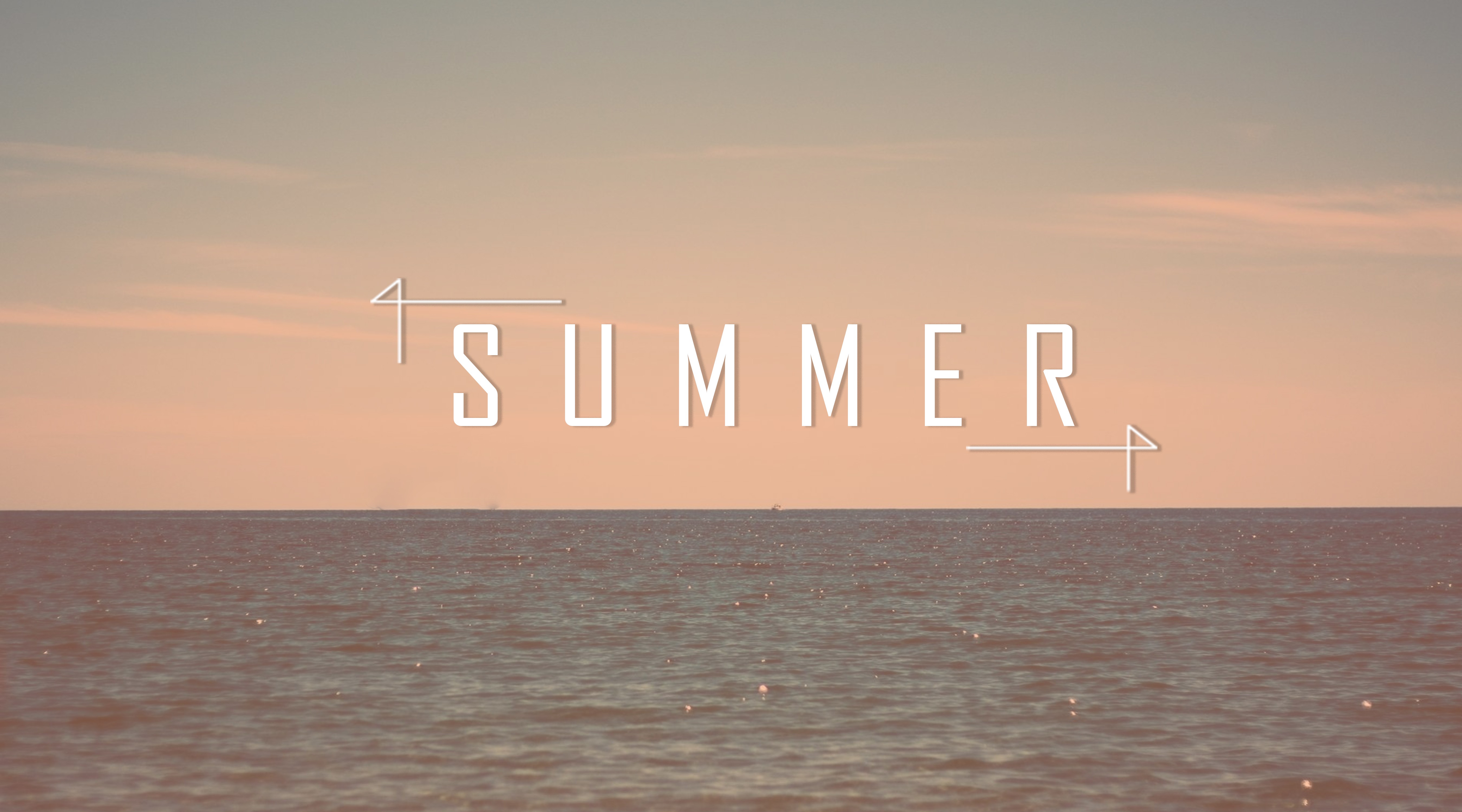 summer, Sea, Beach, Landscape, Typography Wallpaper