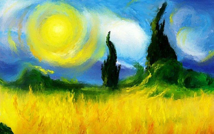 colorful, Modern Impressionism, Landscape HD Wallpaper Desktop Background