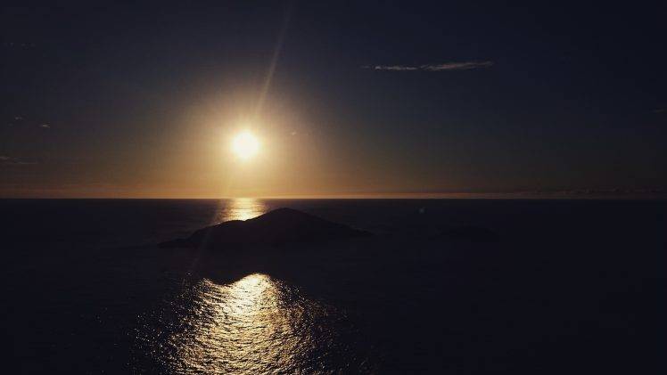 sea, Nature, Sun, Landscape, Brazil, Sunset HD Wallpaper Desktop Background