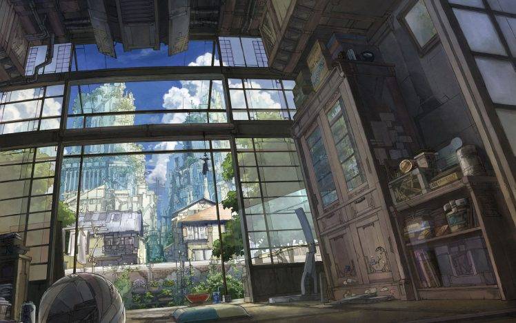 anime, Indoors, Peace, Landscape HD Wallpaper Desktop Background