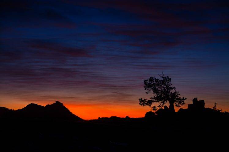 landscape, Silhouette, Nature, Sunset HD Wallpaper Desktop Background