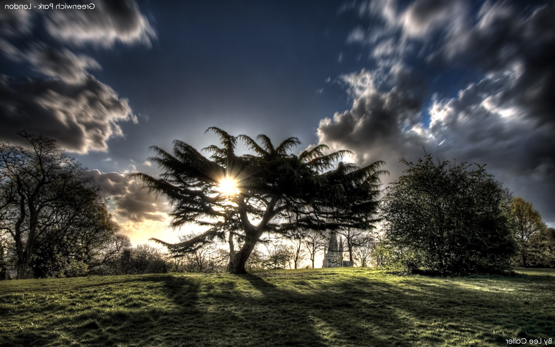 nature, Landscape, Trees, Sky, HDR, Clouds Wallpaper