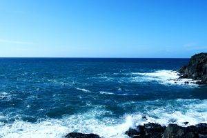 sea, Blue, Waves