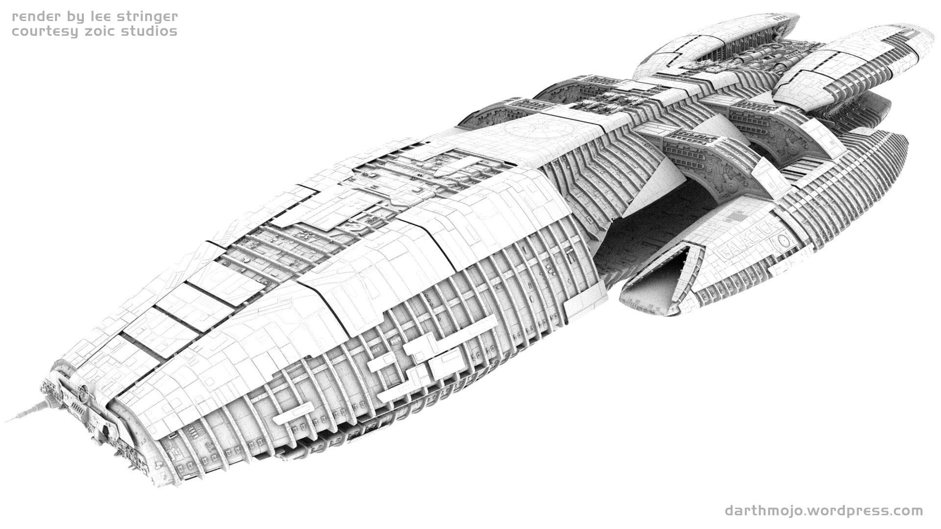 Battlestar Galactica, Spaceship Wallpaper