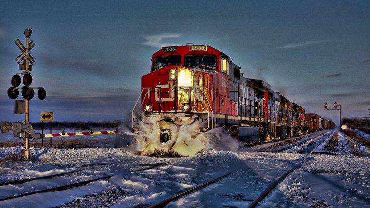 train, Winter, Freight Train, Snow, Diesel Locomotives HD Wallpaper Desktop Background