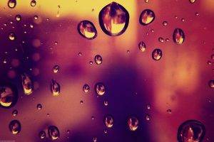 water Drops, Window, Water On Glass