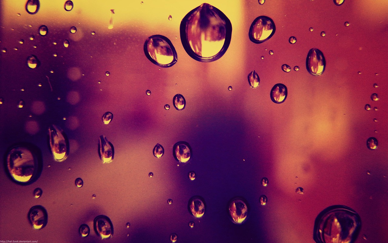 water Drops, Window, Water On Glass Wallpaper