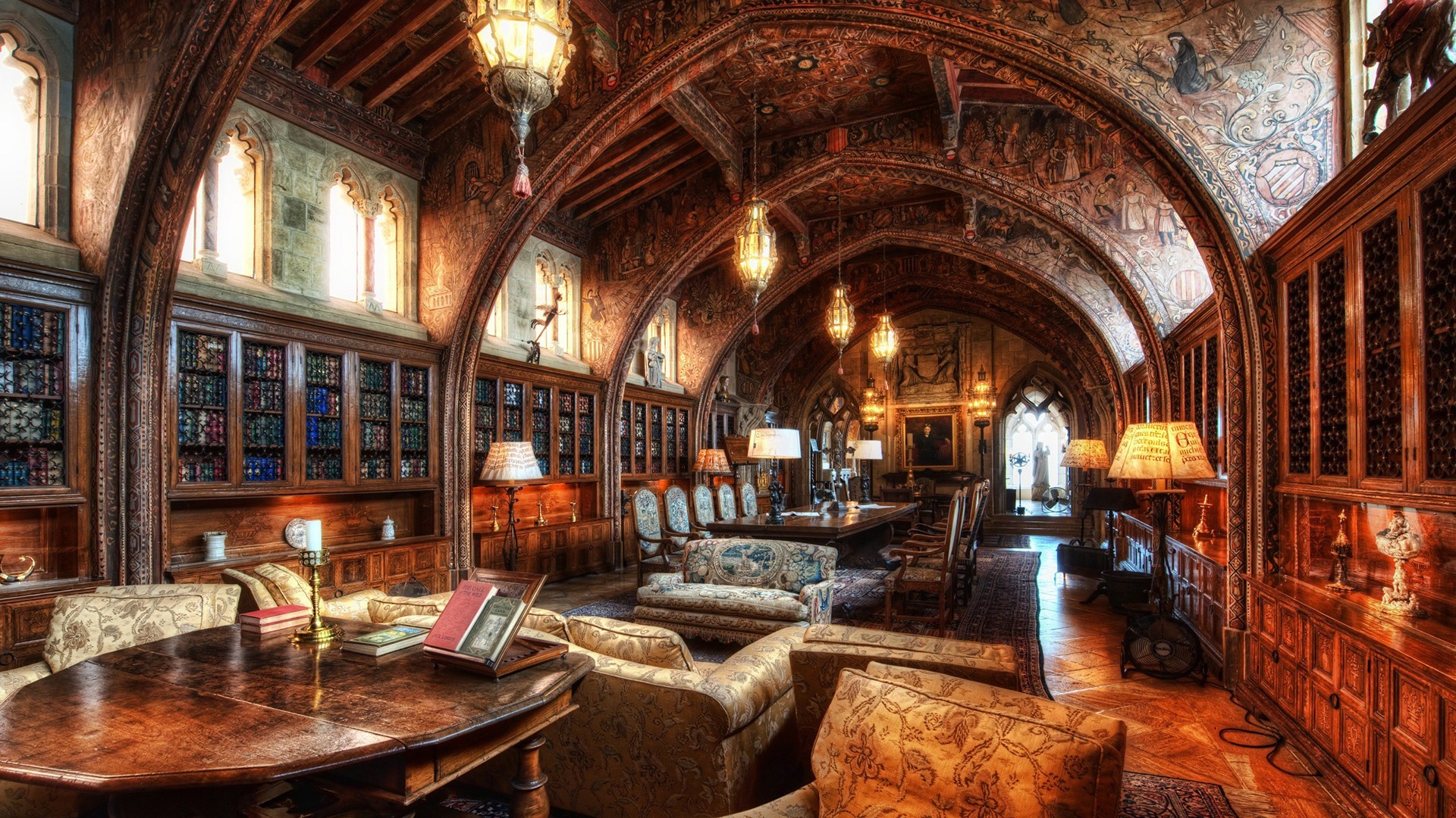 library, HDR Wallpaper