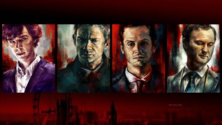 Sherlock, John Watson, James Moriarty, Mycroft Holmes HD Wallpaper Desktop Background