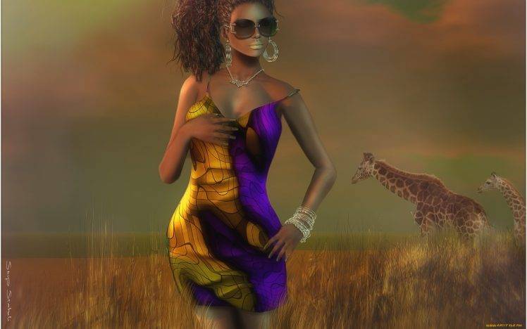 Africa, Giraffes HD Wallpaper Desktop Background