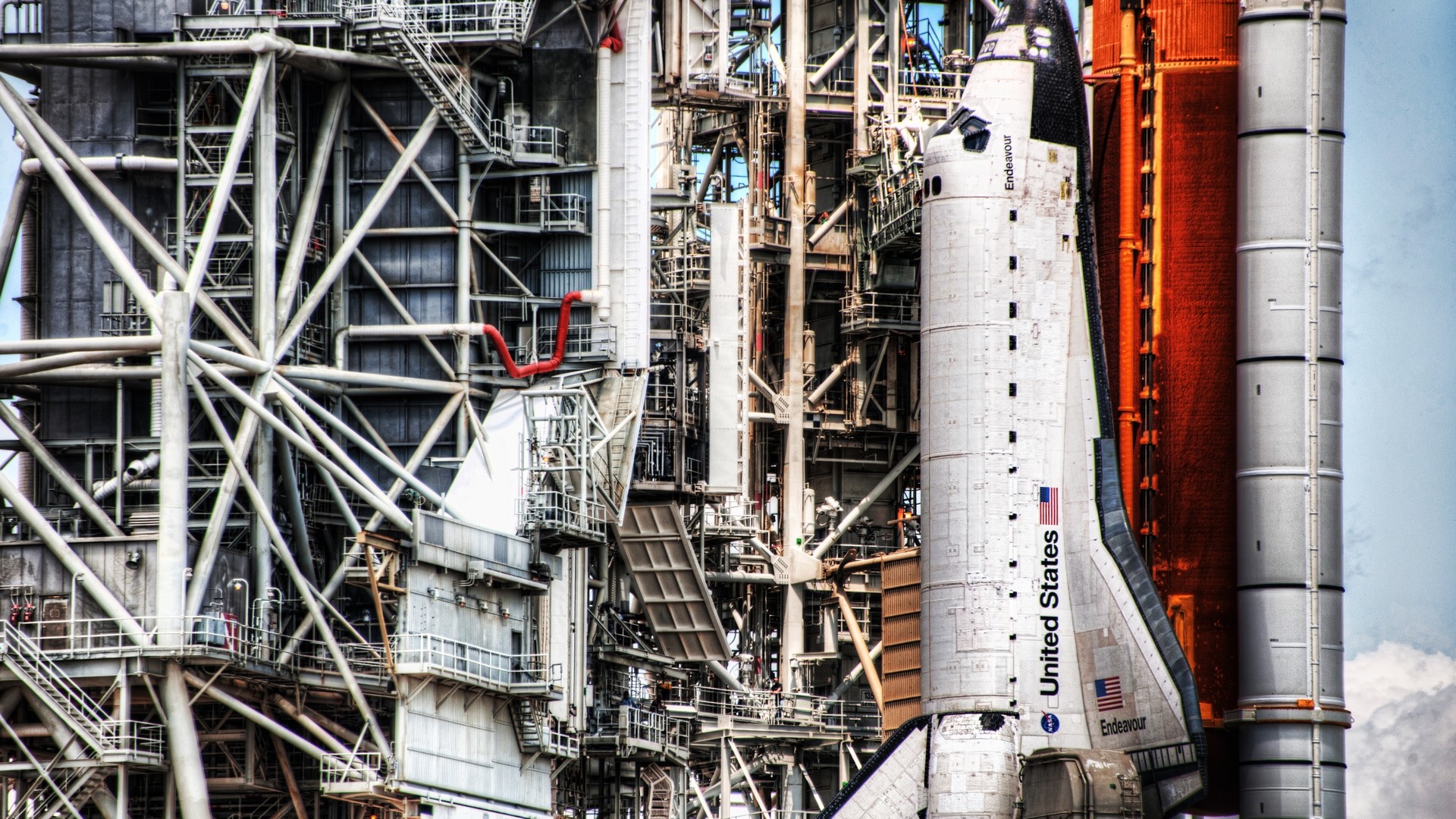 rockets, Spaceship, Endeavour Wallpaper