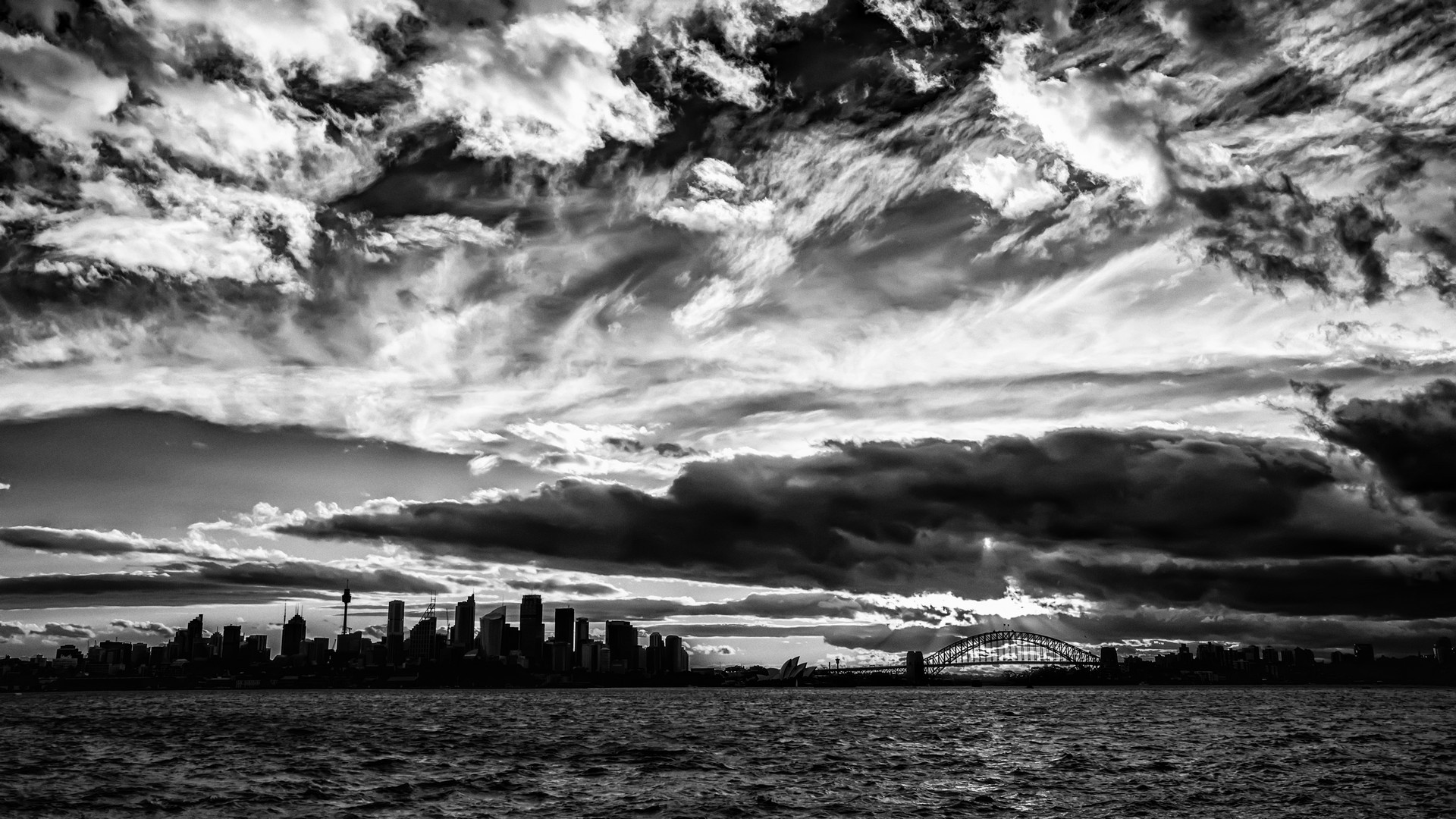 monochrome, Sydney Opera House, Australia, Sydney Wallpaper