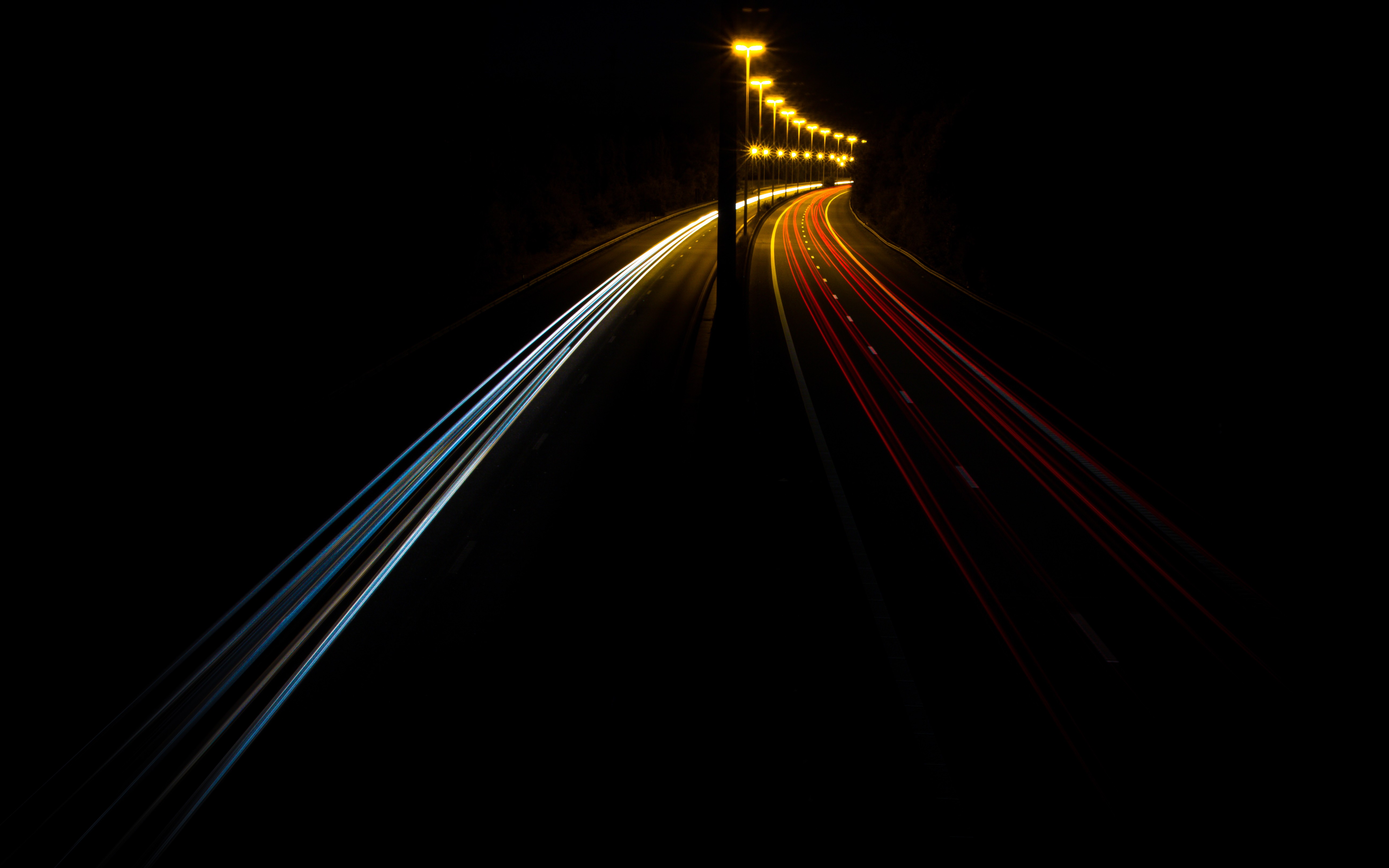 Freeway, Lights Wallpaper
