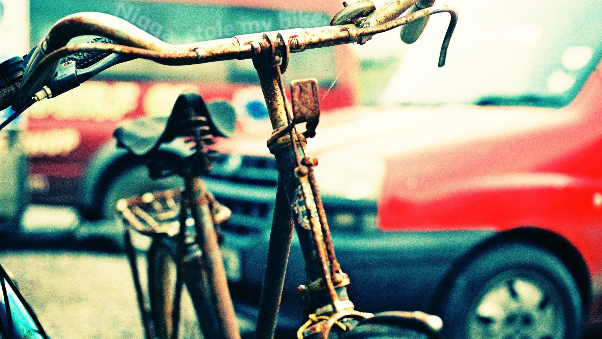 bicycle, Painting Wallpaper