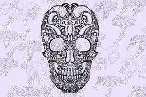 artwork, Skull, Sugar Skull