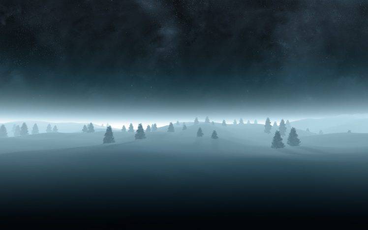 mist, Winter HD Wallpaper Desktop Background