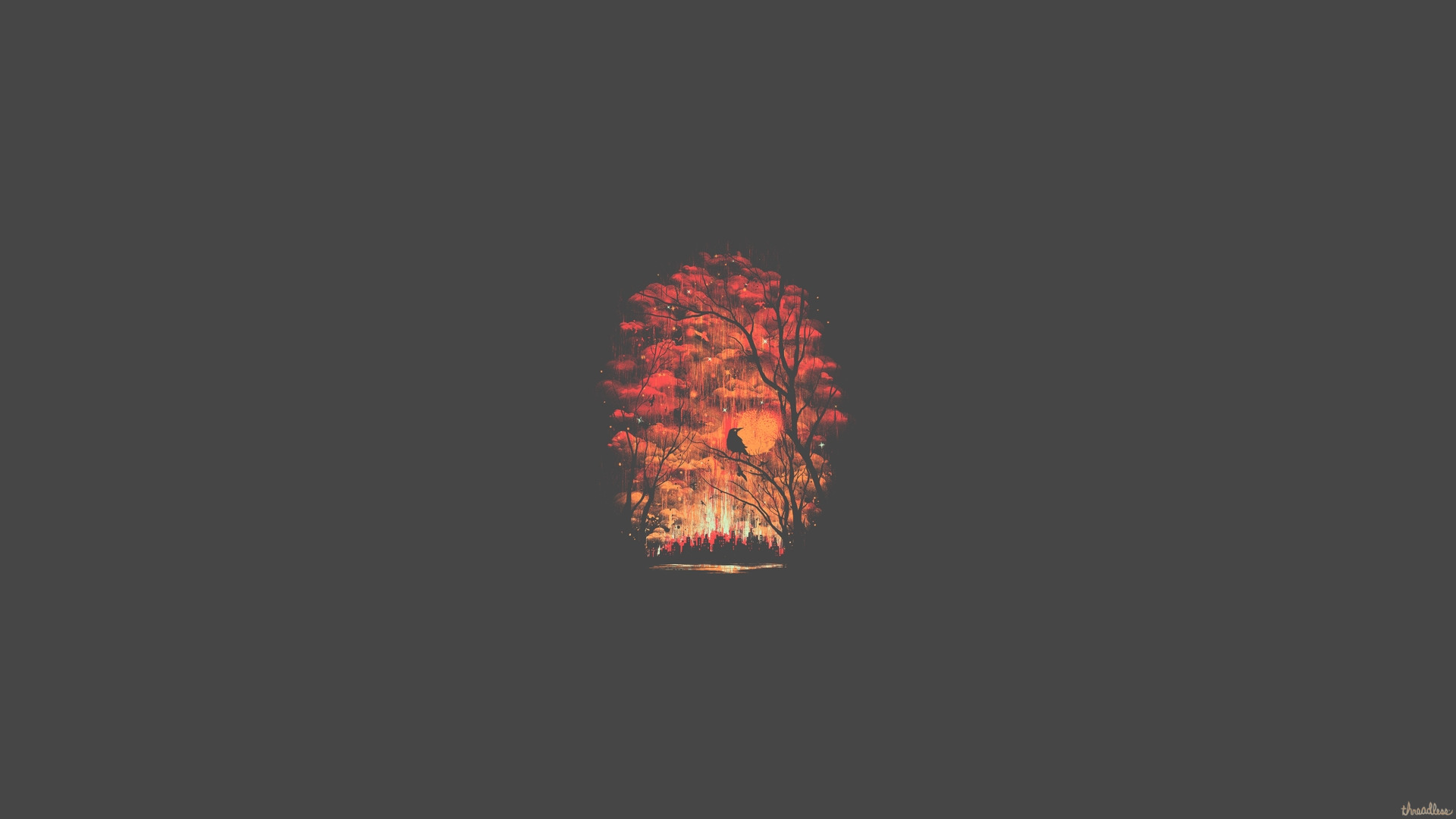 simple, Minimalism, Forest Wallpaper